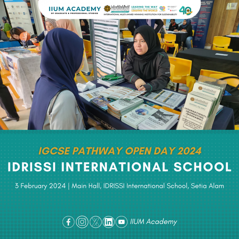 Igcse Pathway Open Day 2024 Idrissi International School Iium Academy